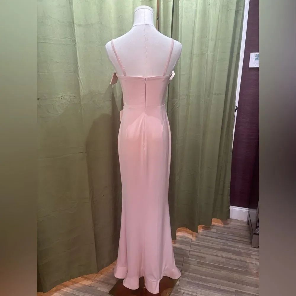 NBD  Pink Ruffle maxi Dress, S - Picture 3 of 8